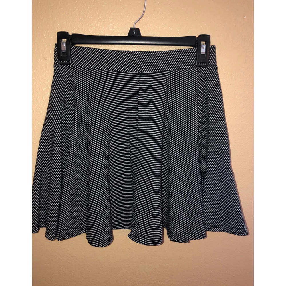 So Stripped Skater Skirt